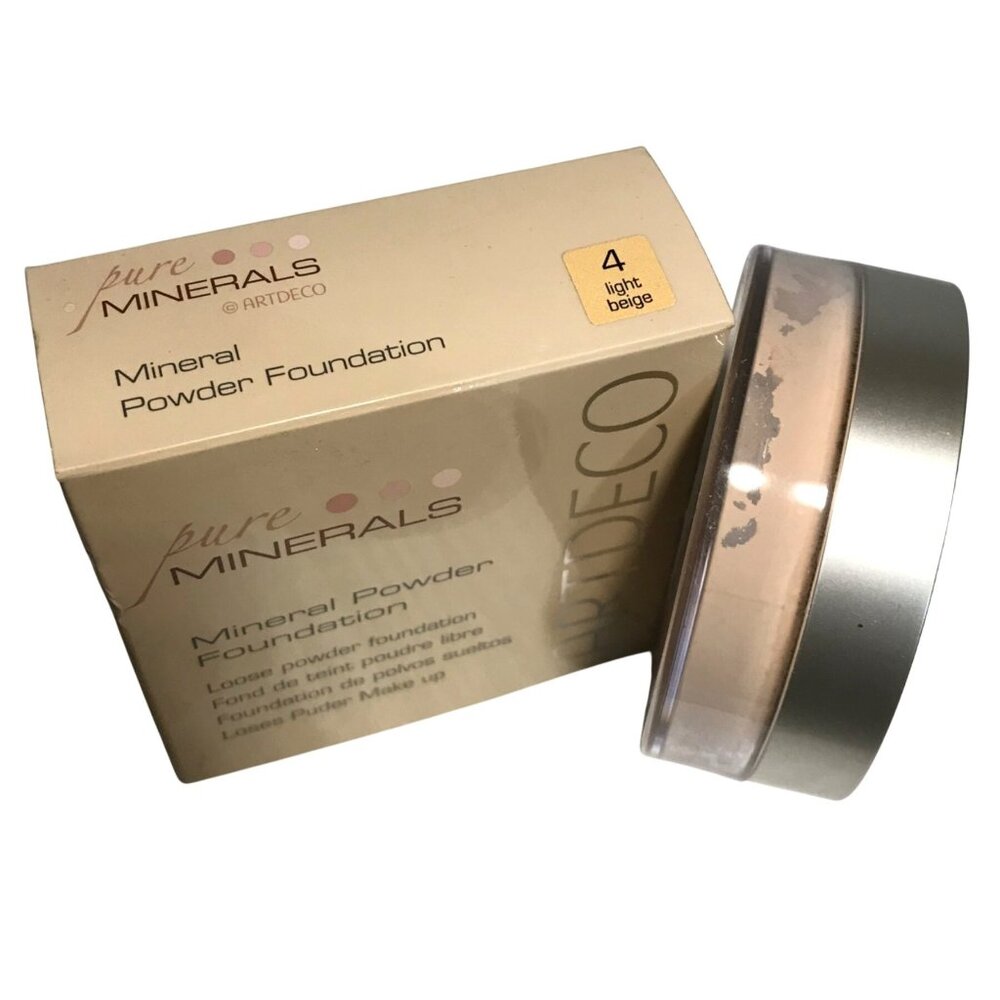 ARTDECO Mineral Powder Foundation #4 Light Beige Loose Powder 0.52 Oz
